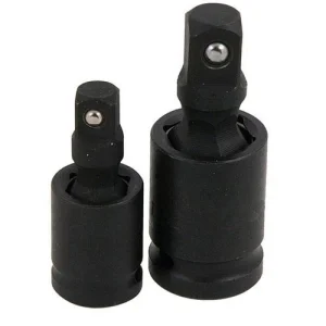 2Pcs Impact Universal Joint Swivel Socket Adapter Set 3/8” 1/2