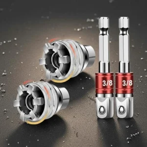 2Pcs Adjustable Universal Socket Multifunctional 10-19mm Self-Adjusting Socket