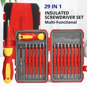29 Pcs Electric Insulated Screwdriver Set Professional VDE Screwdrivers Kit