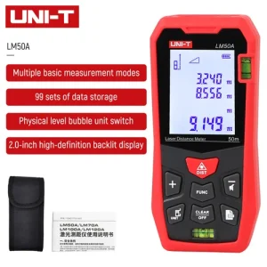 UNI-T Handheld Digital Laser Point Distance Meter Measure Tape Range Finder